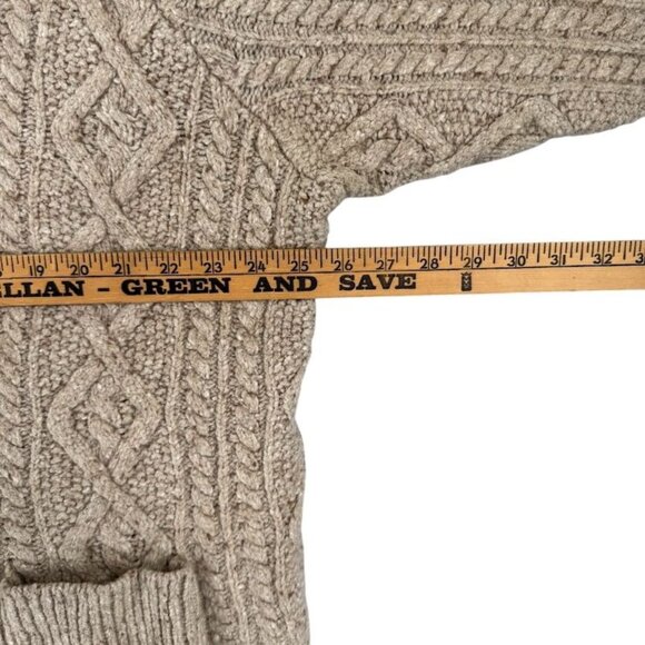 Soft Surroundings Womens 24 Size Cable Knit Boyfriend Sweater Wool Cashmere - Picture 5 of 10